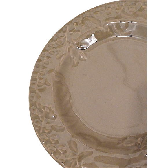 5 Home Grown Riviera Van Beer Stoneware Five 6" Cake Plate Mustard Green Vintage - Picture 8 of 11